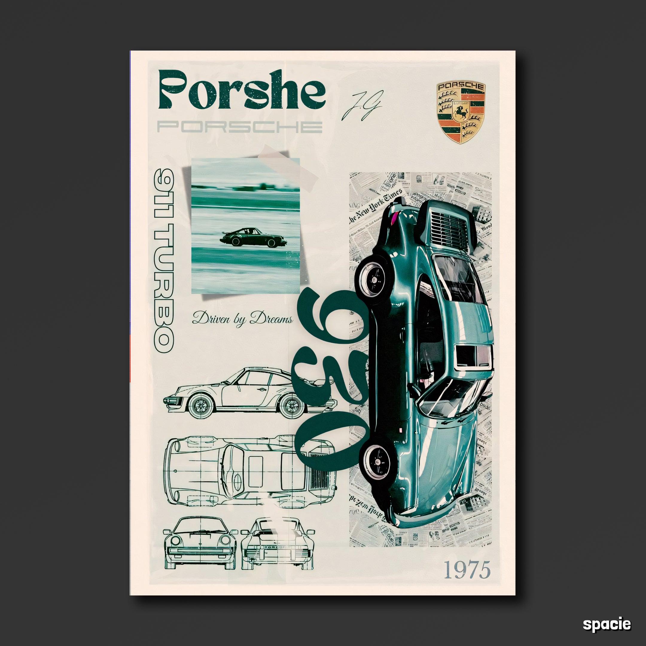 Porsche 911 (1969) - Classic Car Poster