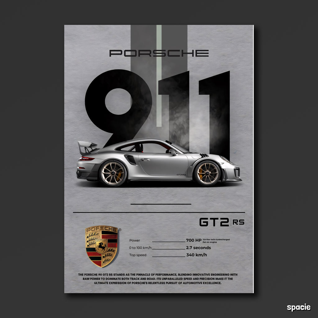 Porsche 911 GT2 rs - Supercar Poster