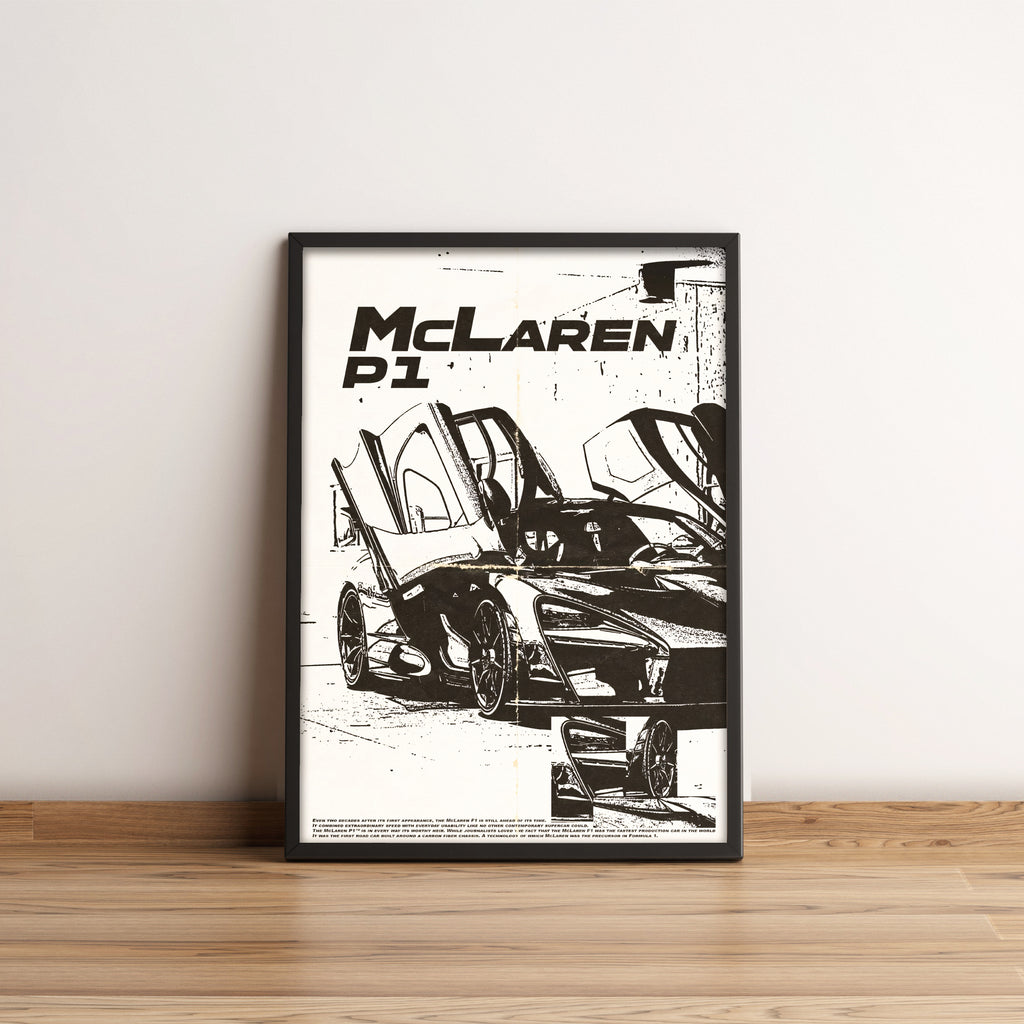 McLaren P1 - Sport Car Poster