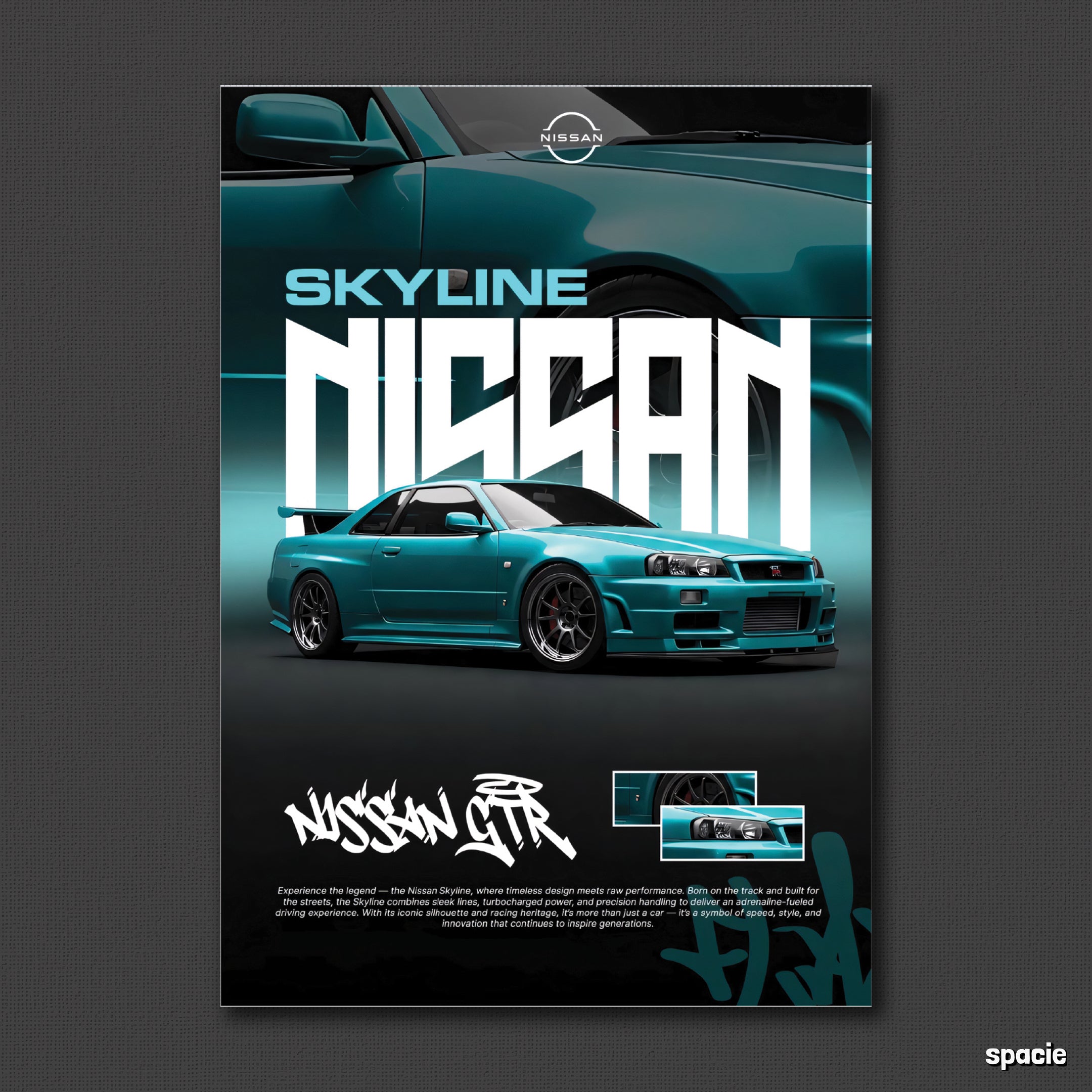 Nissan Skyline Gt-R R34 - Car Posters Collection