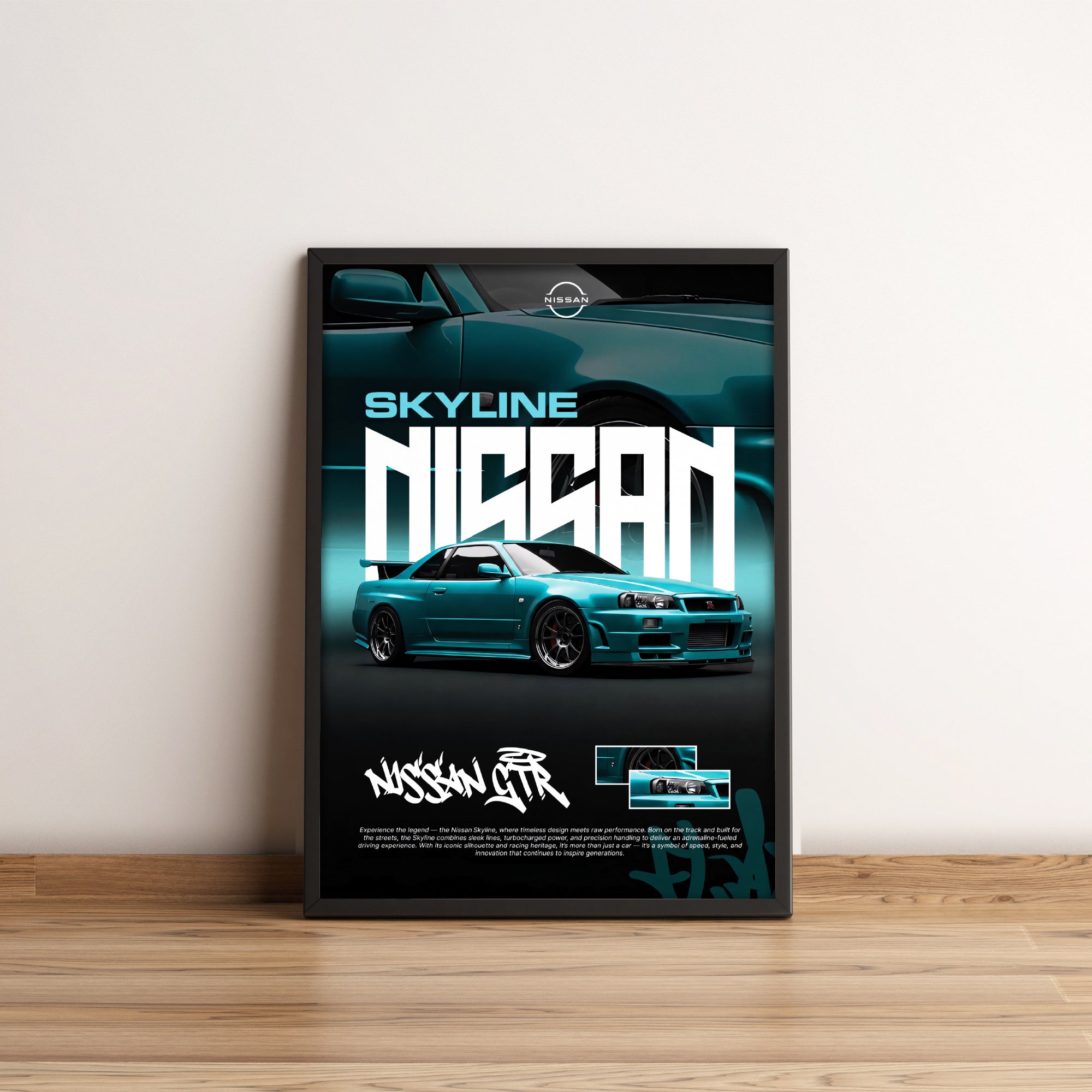Nissan Skyline Gt-R R34 - Car Posters Collection