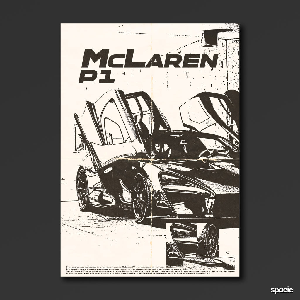 McLaren P1 - Sport Car Poster