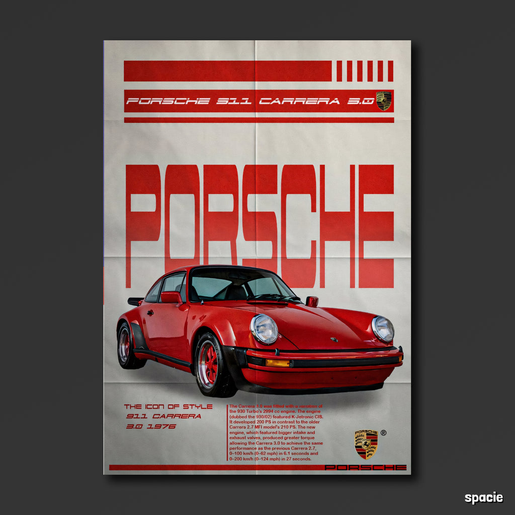 Porsche 911 (1969) - Classic Car Poster