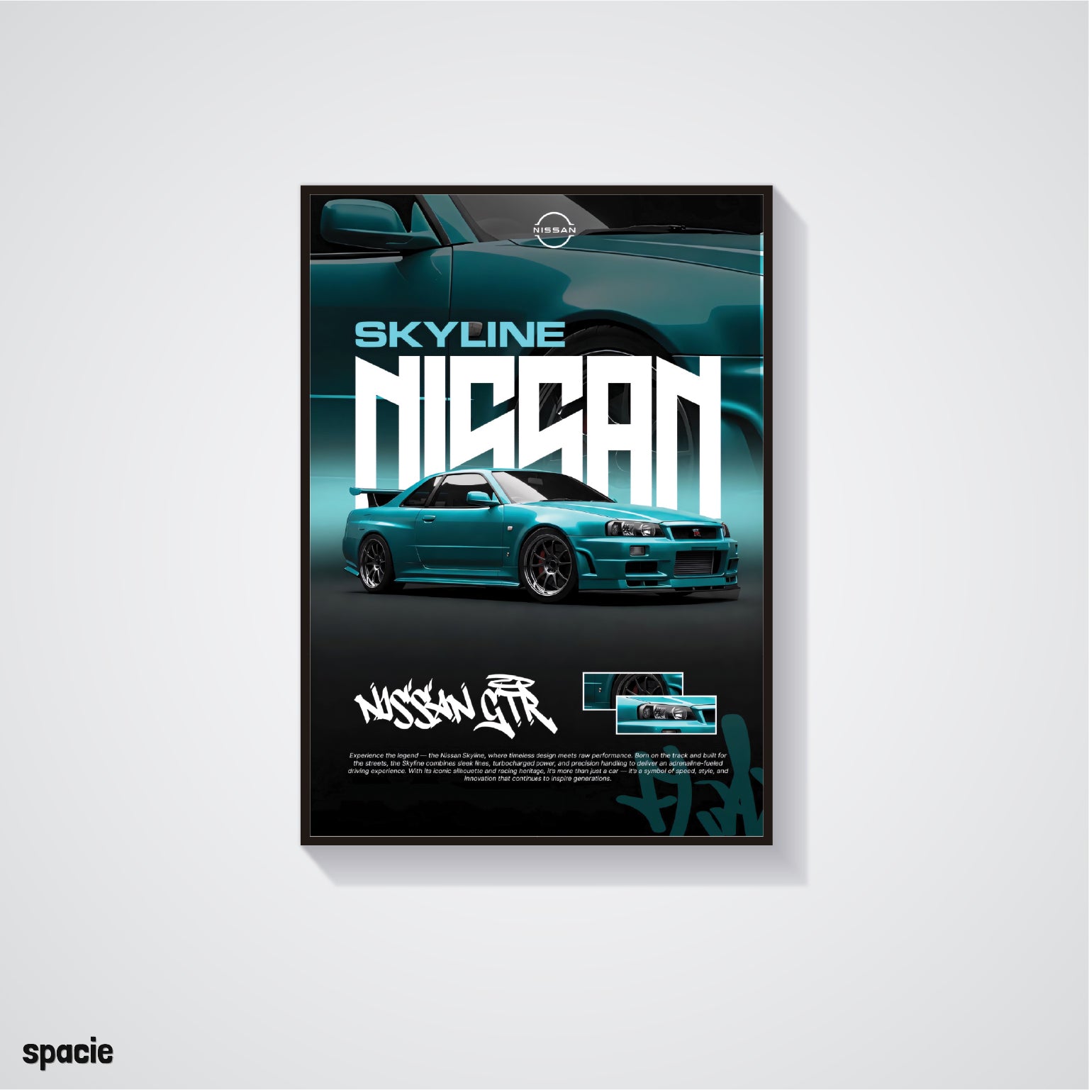 Nissan Skyline Gt-R R34 - Car Posters Collection