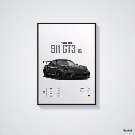 Porsche 911 GT3 rs - Sport Car Poster