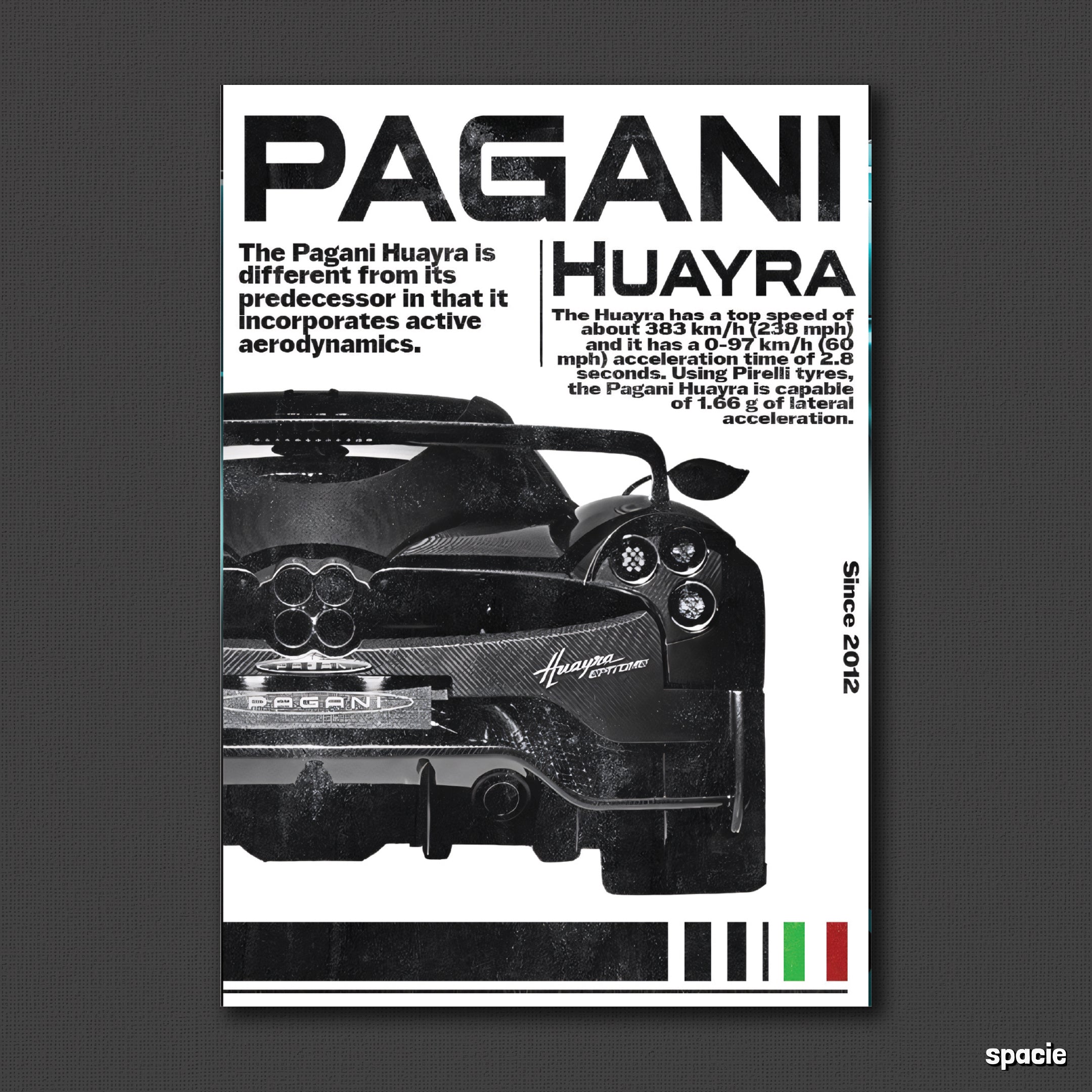 Pagani Huayra - Car Posters Collection
