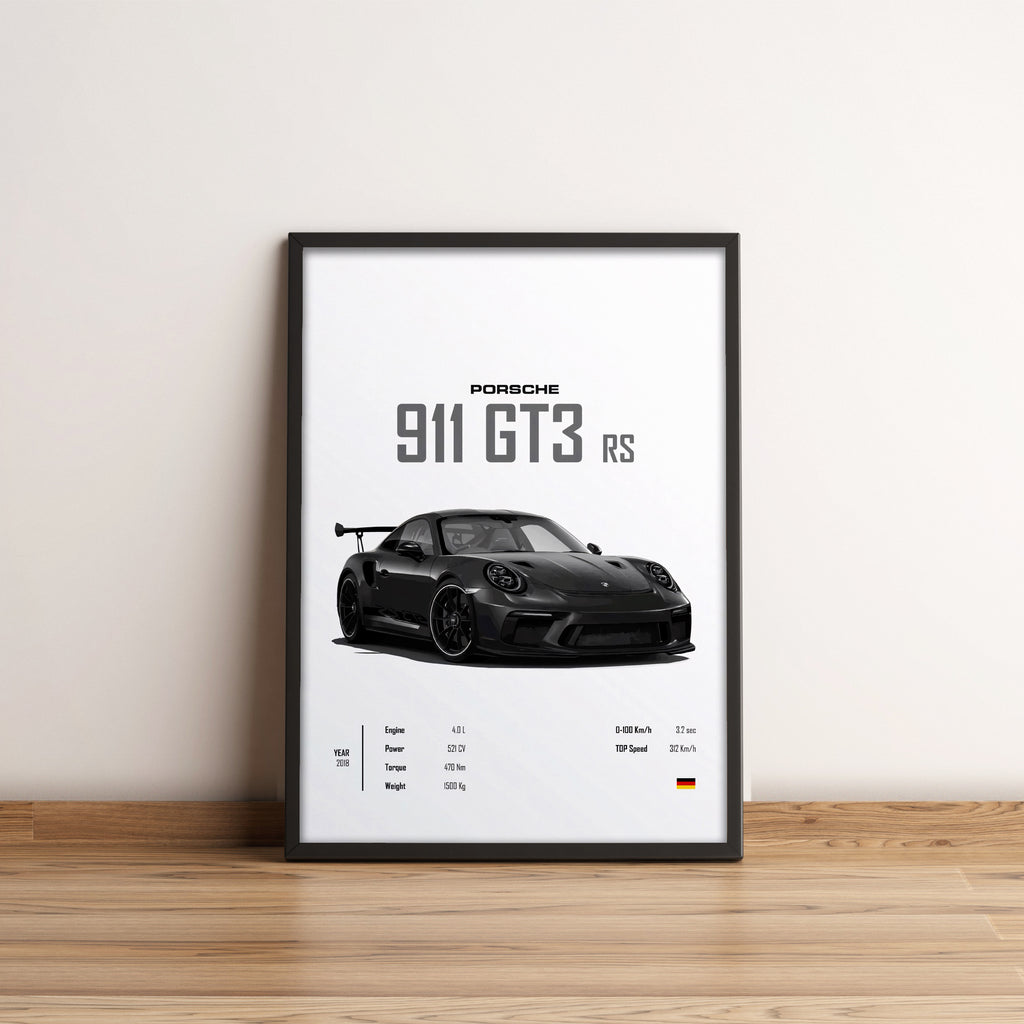 Porsche 911 GT3 rs - Sport Car Poster