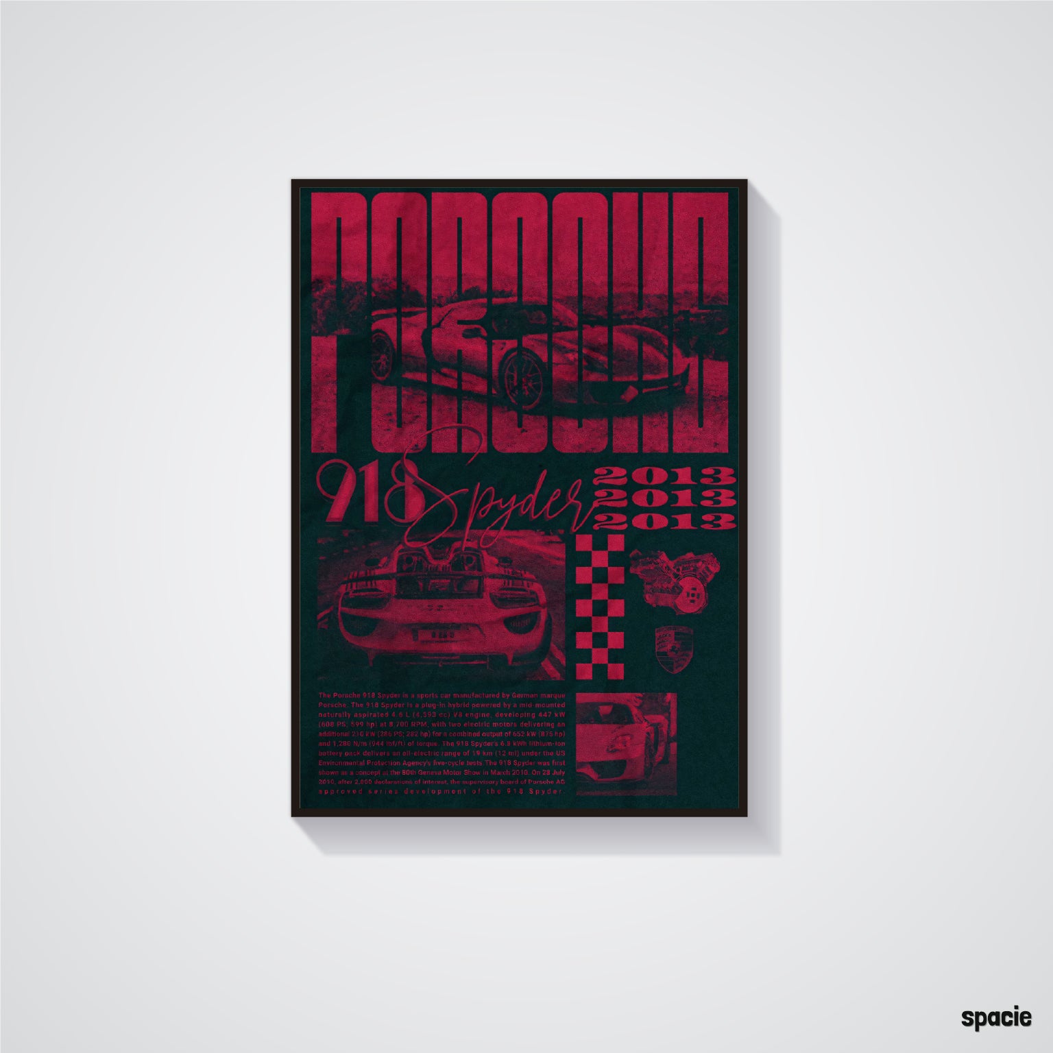 Porsche Spyder 918 - Sport Car Poster