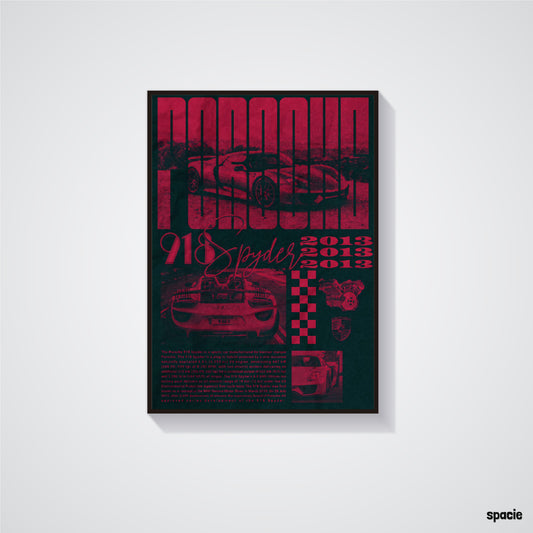 Porsche Spyder 918 - Sport Car Poster