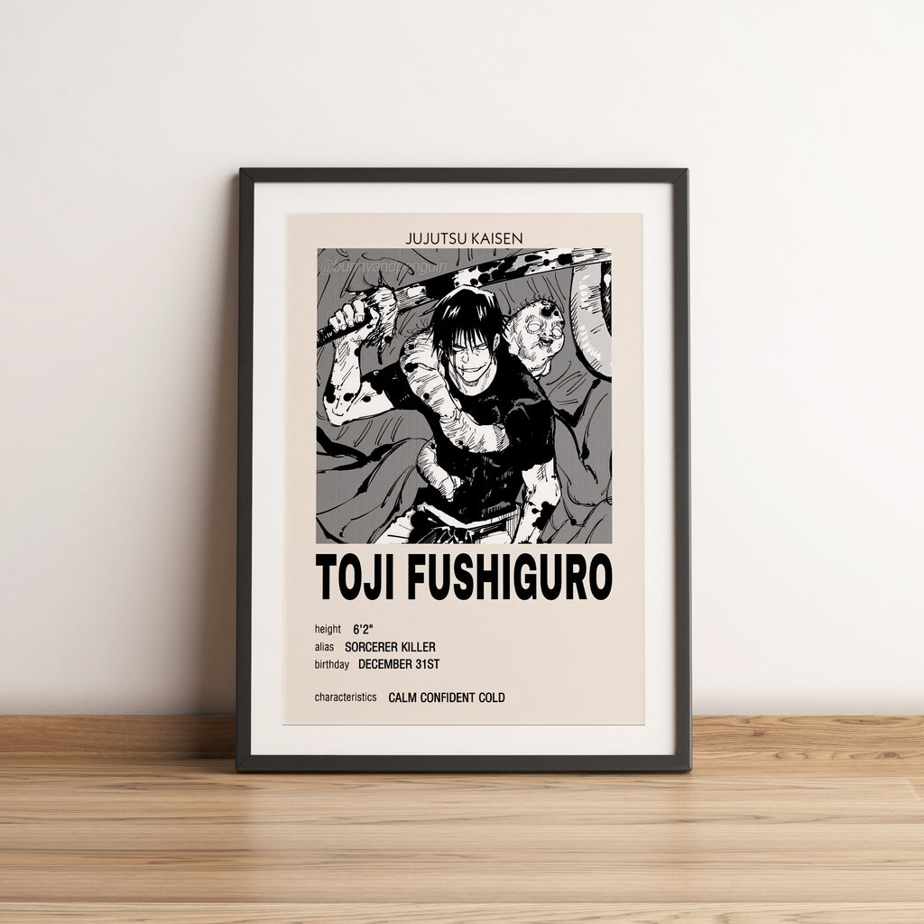 Toji Fushiguro Jujutsu Kaisen Anime Poster