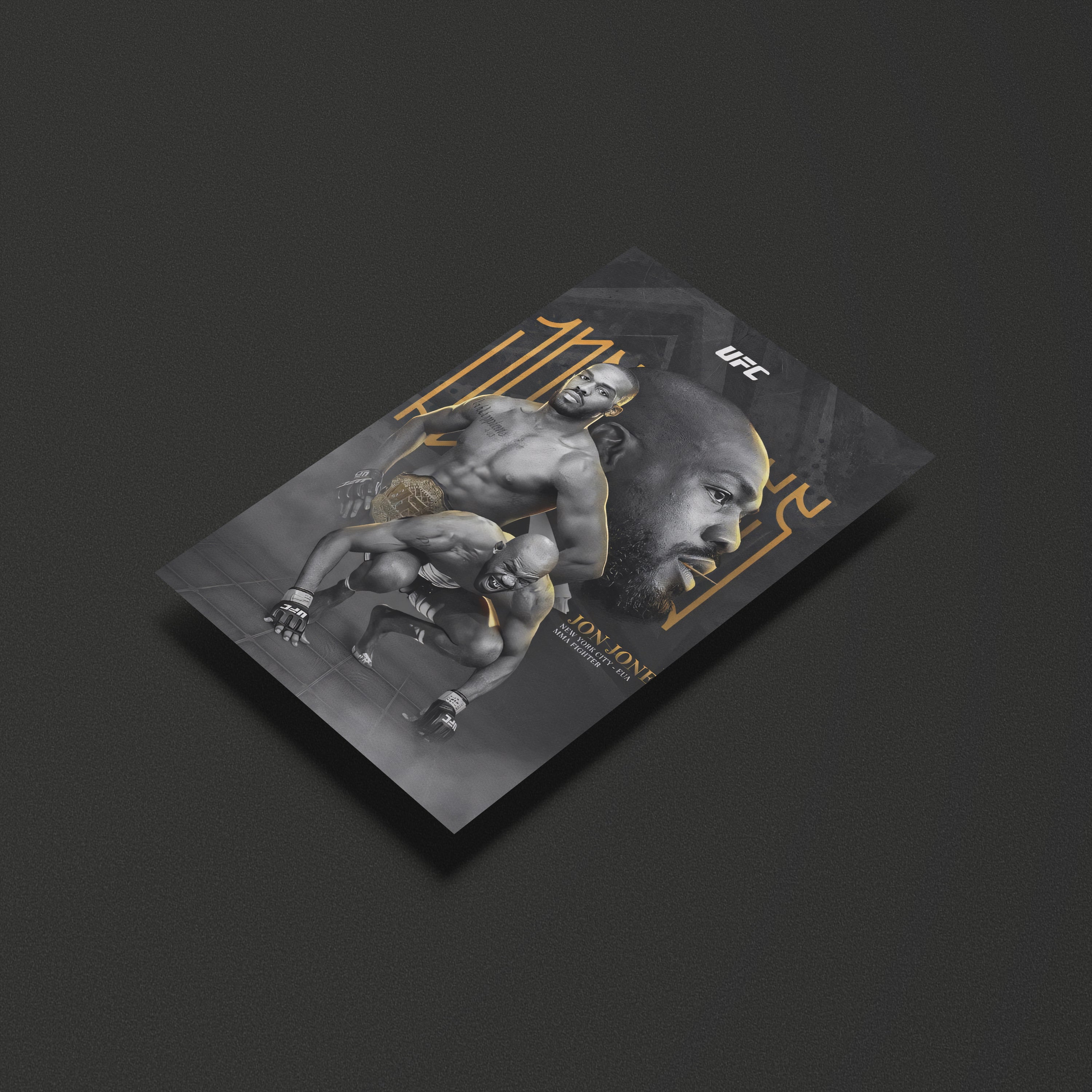 Jon Jones UFC Fighter Poster