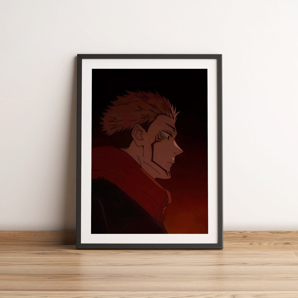 Sukuna Jujutsu Kaisen Anime Poster