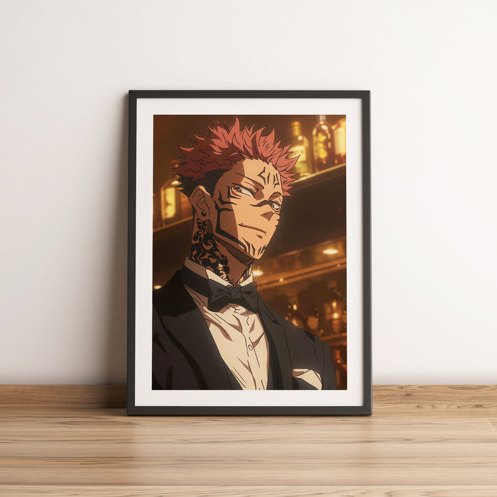 Sukuna Jujutsu Kaisen Anime Poster