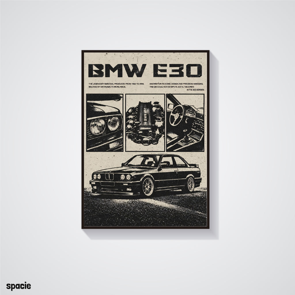 BMW M3 E30 - Car Posters Collection