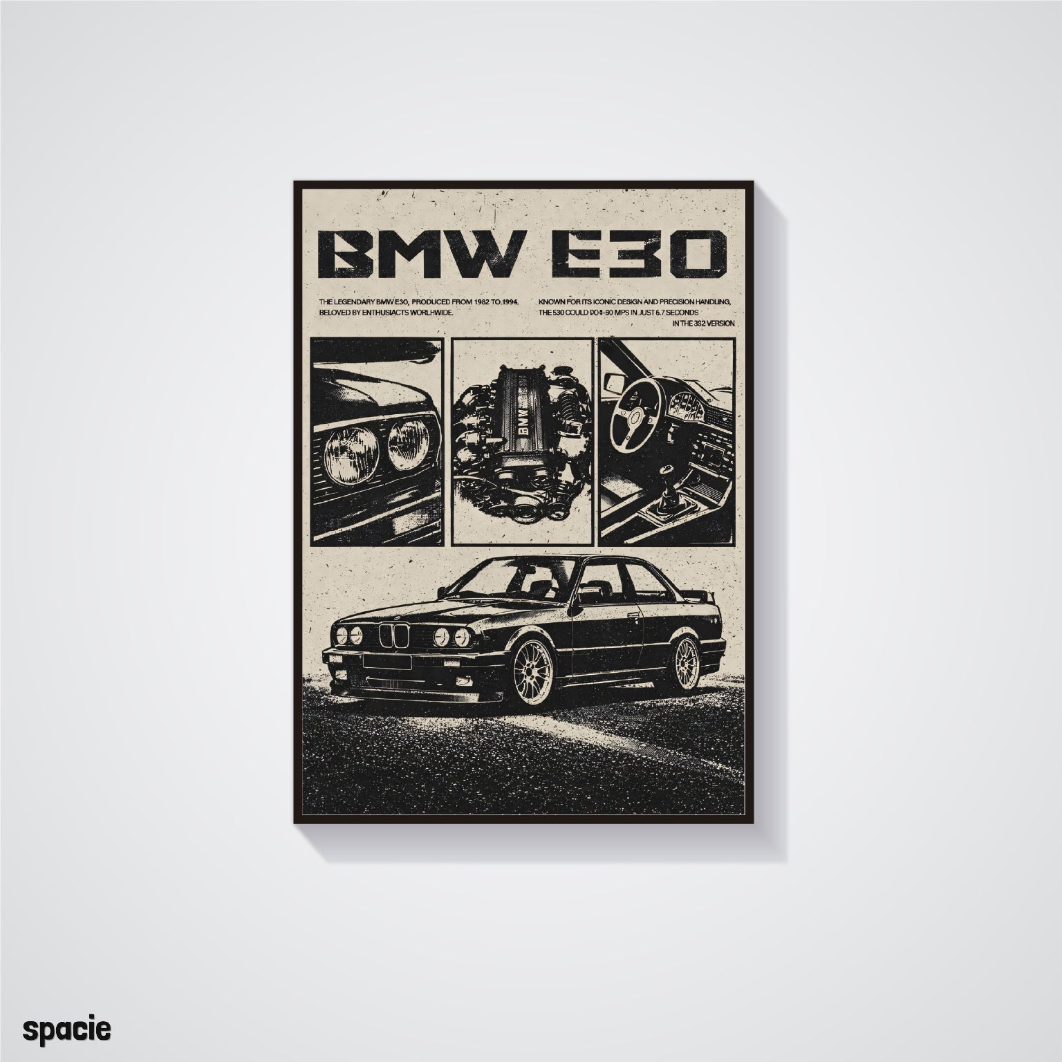 BMW M3 E30 - Car Posters Collection