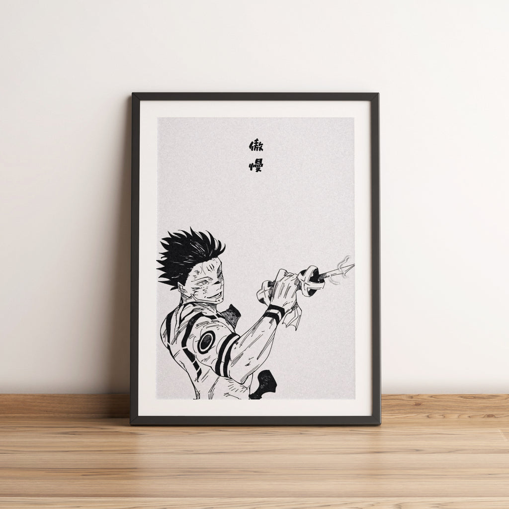Sukuna Jujutsu Kaisen Anime Poster