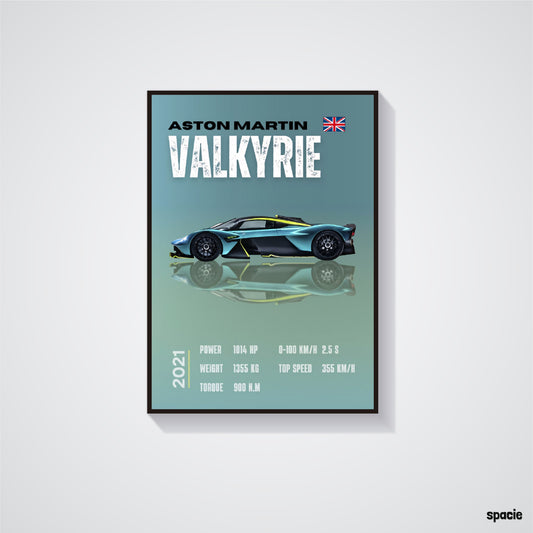 Aston Martin Valkyrie - Supercar Poster