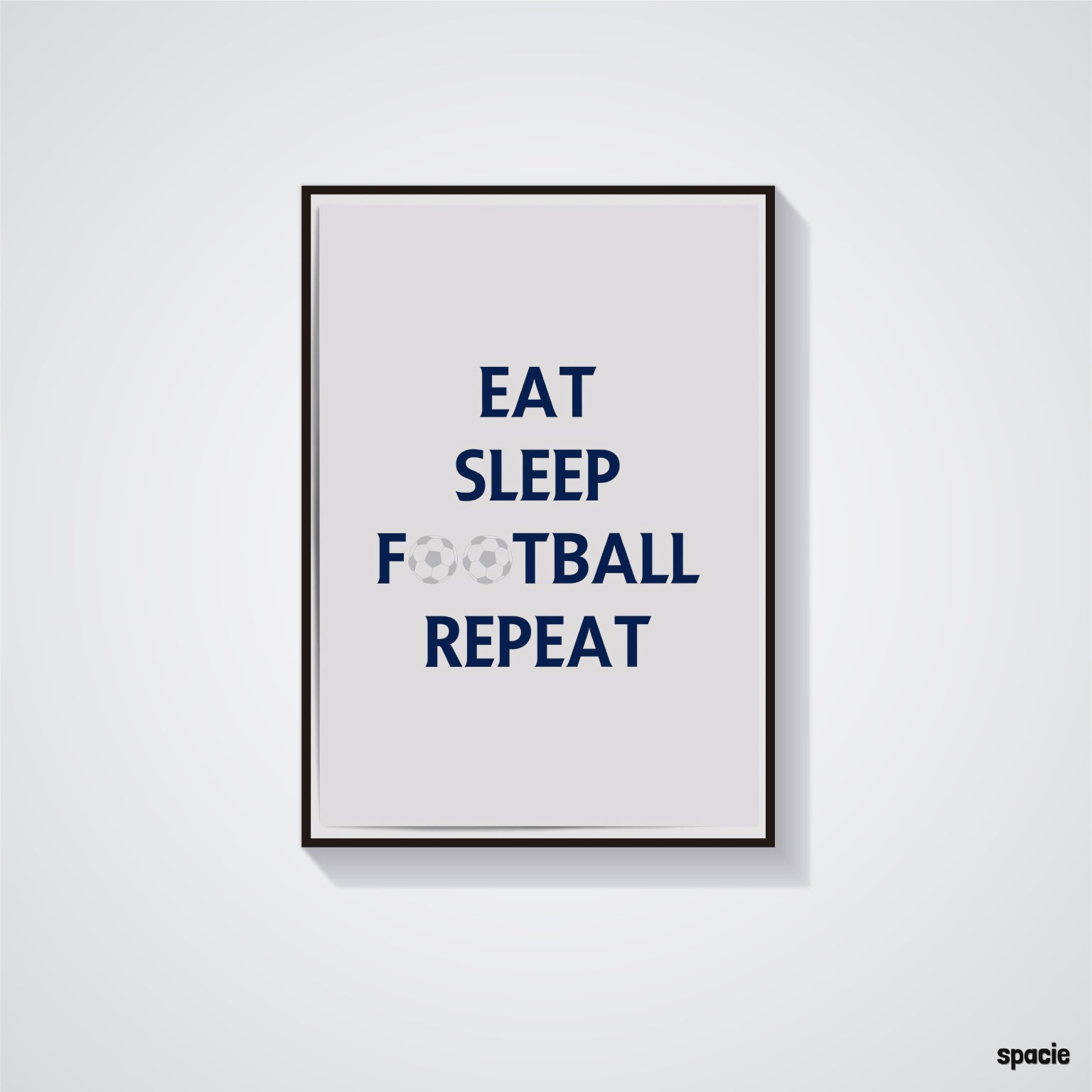 Eat, Sleep, Football, Repeat Poster - Football Poster