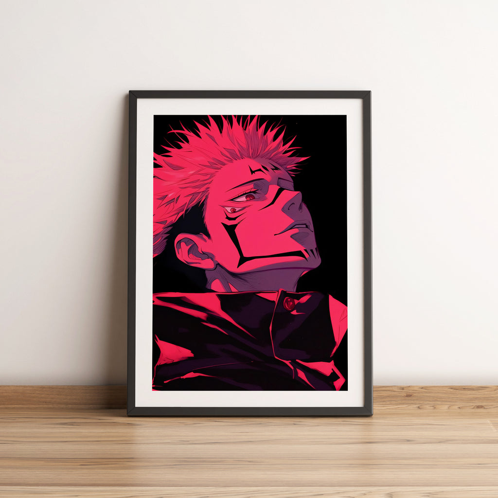 Sukuna Jujutsu Kaisen Anime Poster