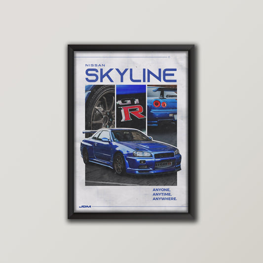 Nissan Skyline GT-R R34 Poster 02