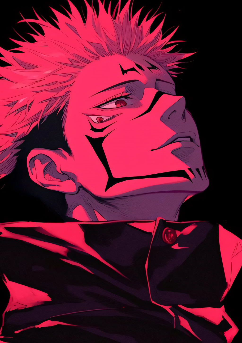 Sukuna Jujutsu Kaisen Anime Poster