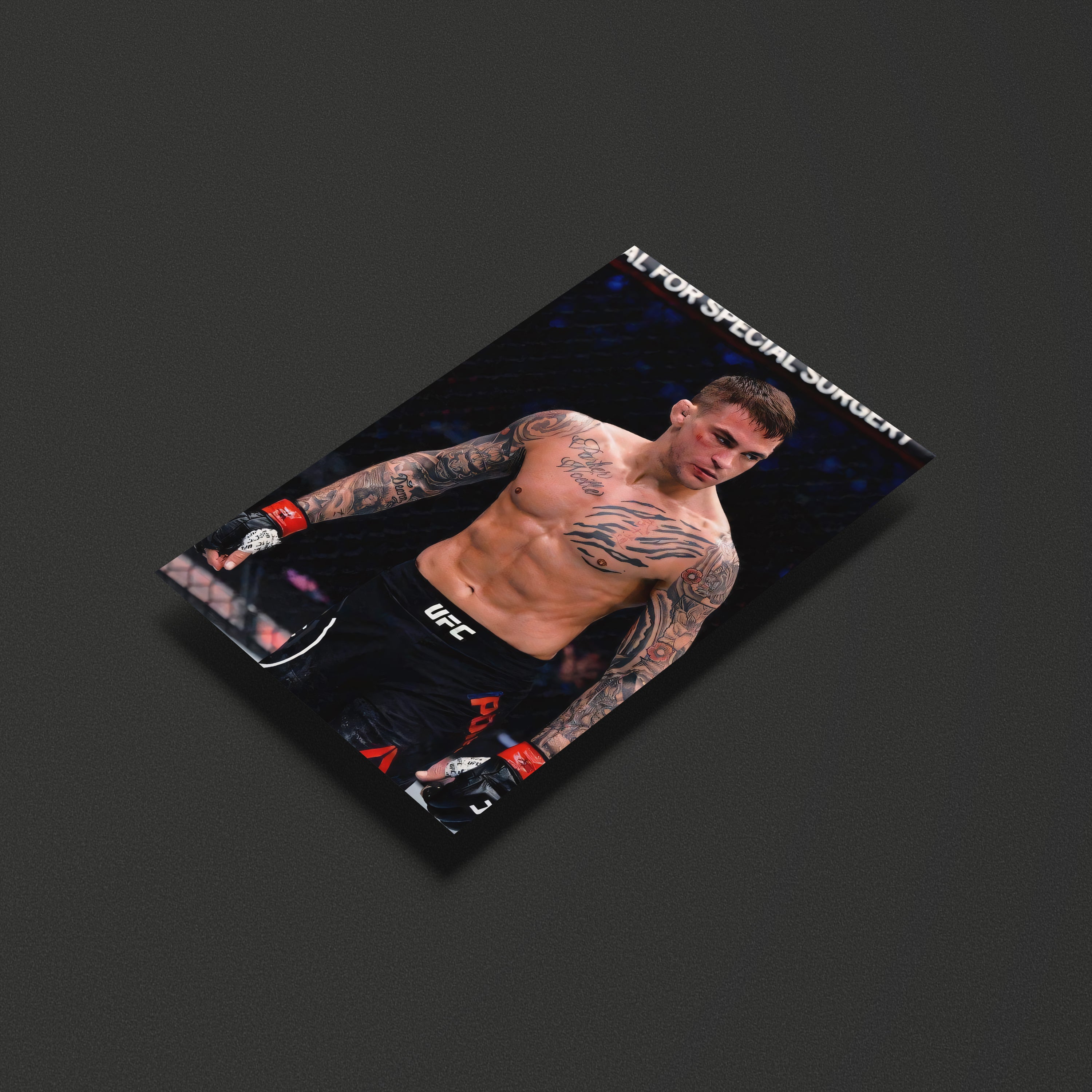 Dustin Poirier UFC Fighter Poster