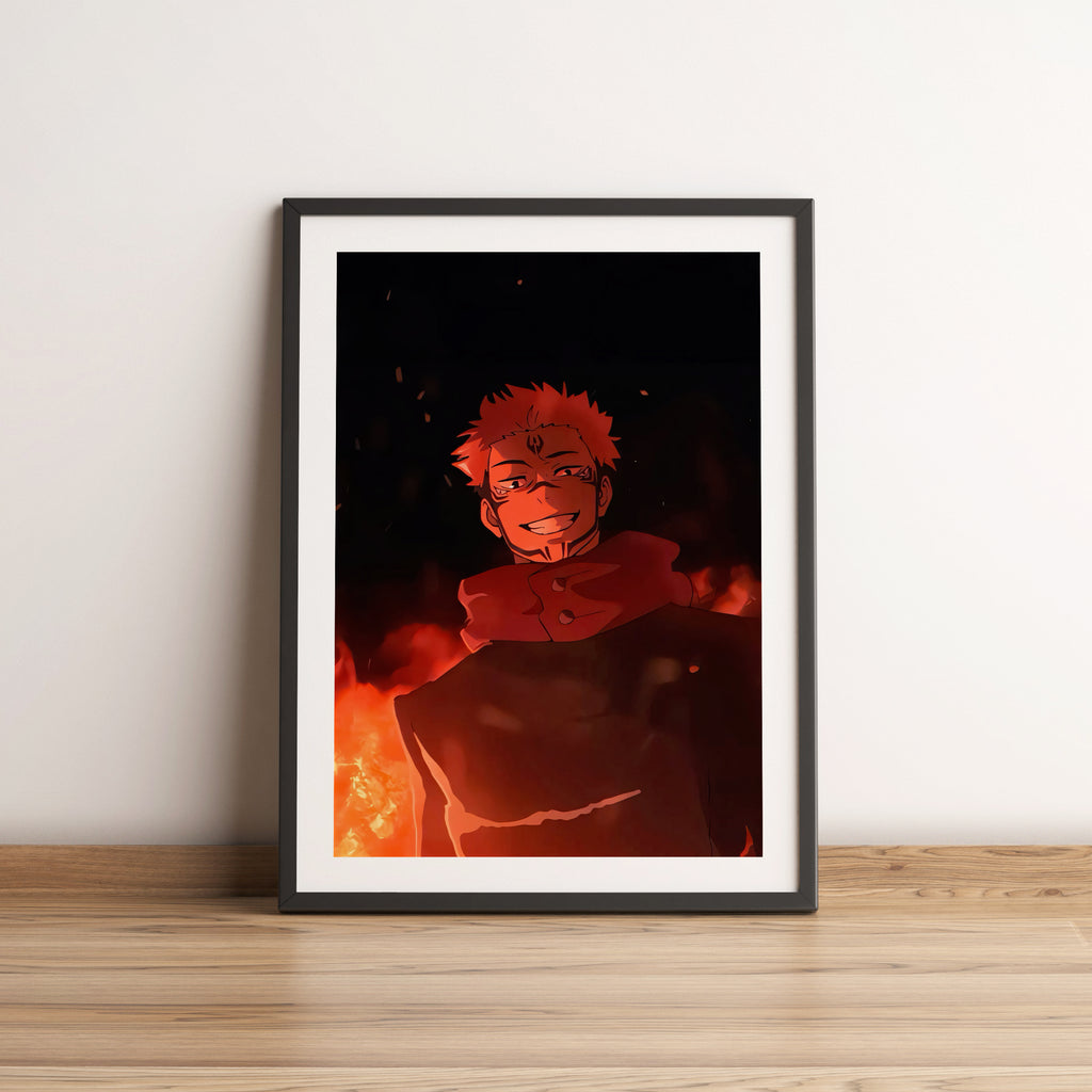 Sukuna Jujutsu Kaisen Anime Poster
