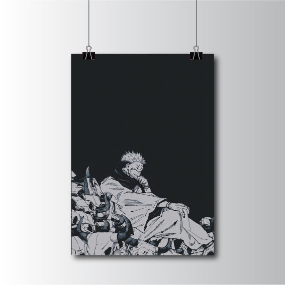 Sukuna Jujutsu Kaisen Anime Poster