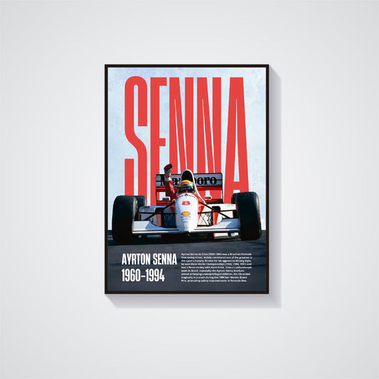 Ayrton Senna Poster 02 - F1 Collection