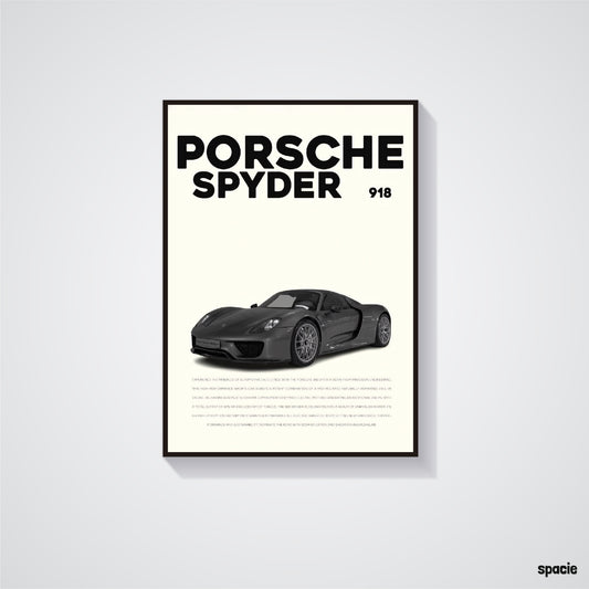 Porsche Spyder 918 - Sport Car Poster