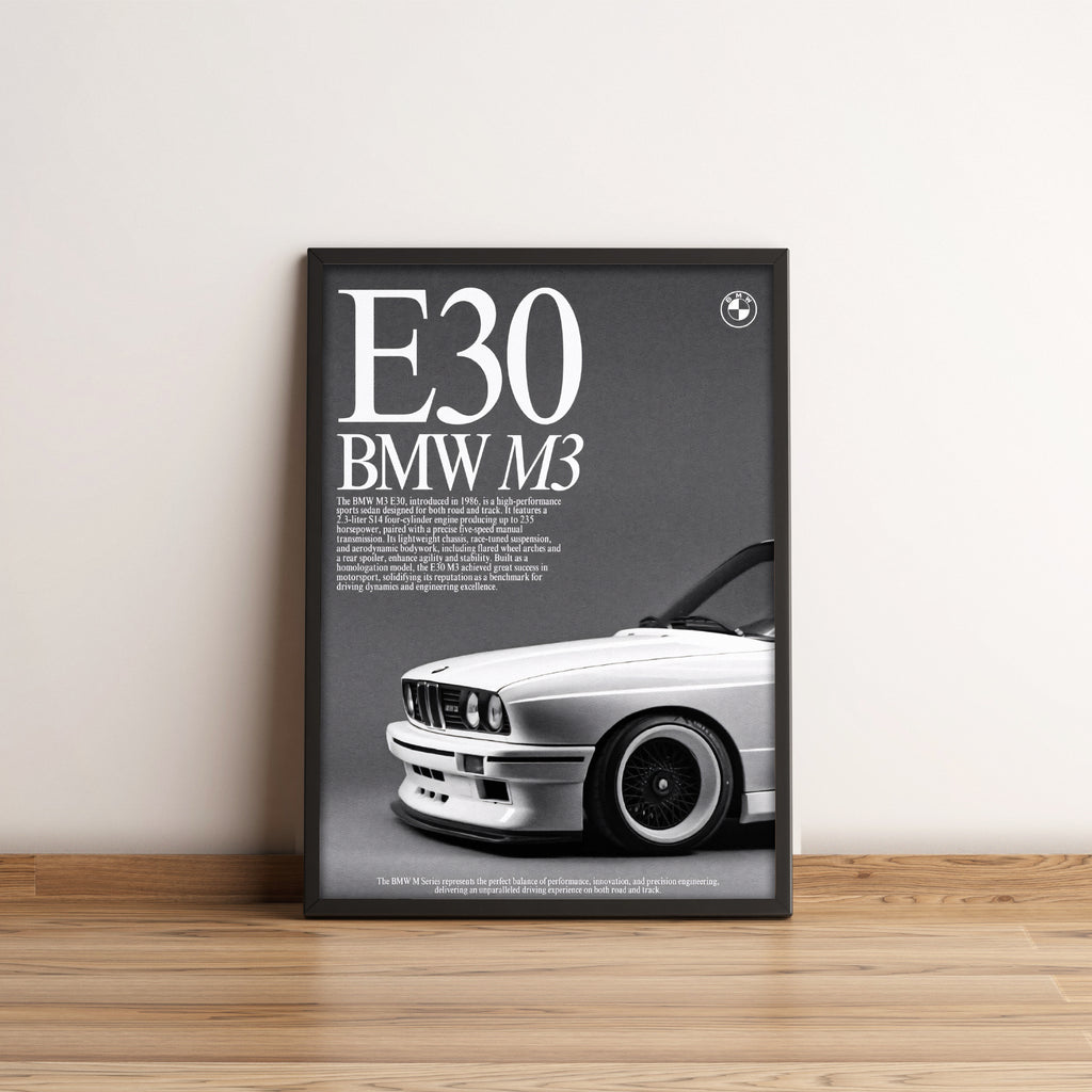 BMW M3 E30 - Car Posters Collection