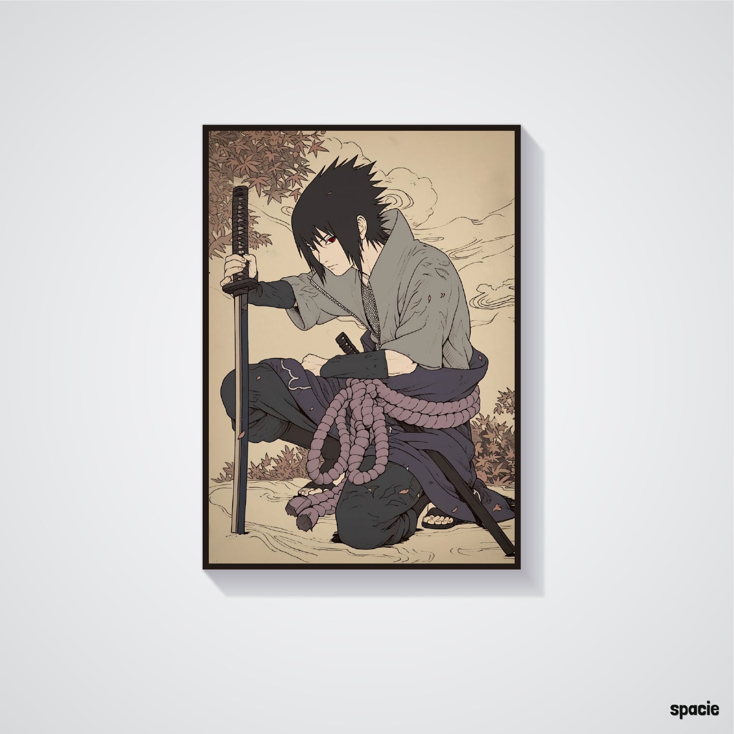 Sasuke Uchiha - Naruto Shippuden - Epic Anime Poster