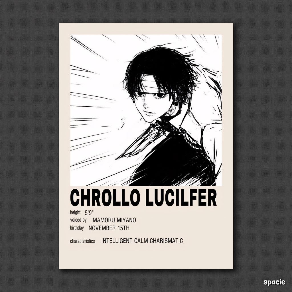 Chrollo Lucifer- Hunter X Hunter - Anime Poster