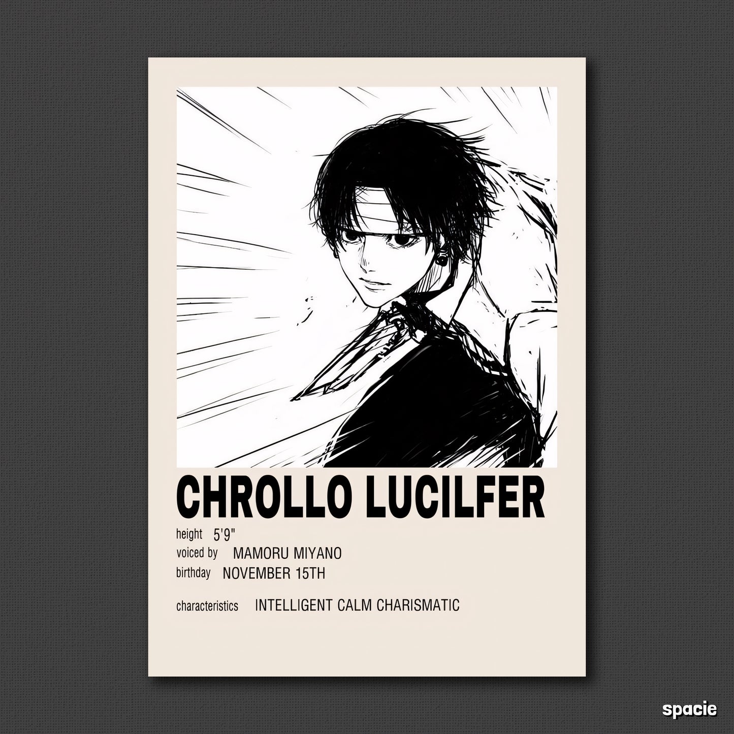 Chrollo Lucifer- Hunter X Hunter - Epic Anime Poster