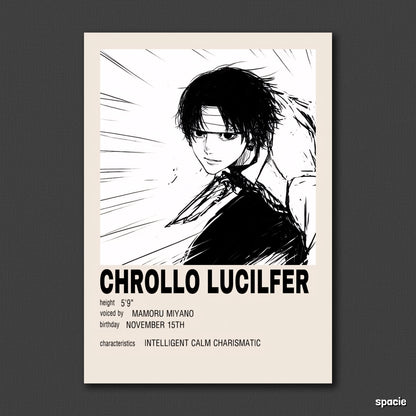 Chrollo Lucifer- Hunter X Hunter - Epic Anime Poster