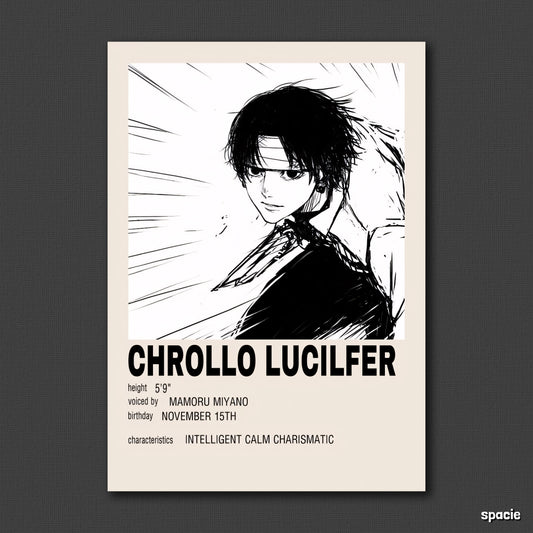 Chrollo Lucifer- Hunter X Hunter - Epic Anime Poster