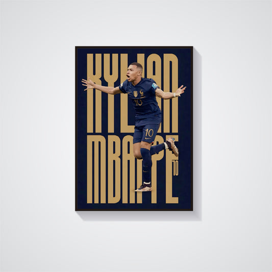 Kylian Mbappe Poster - Football Poster