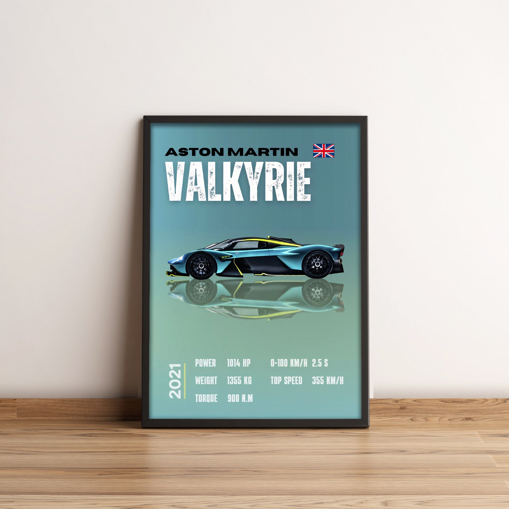 Aston Martin Valkyrie - Supercar Poster