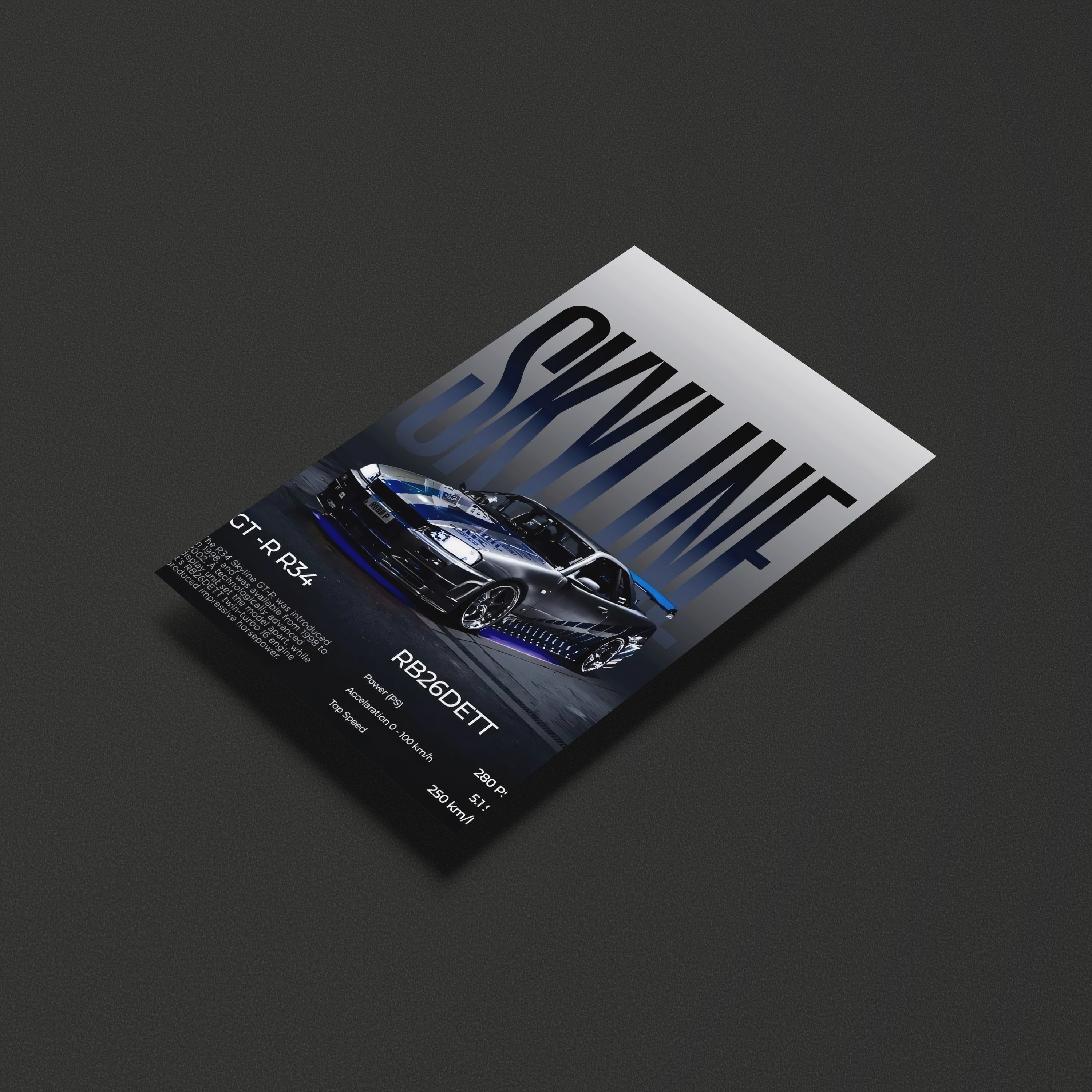 Nissan Skyline GT-R R34 Poster 01