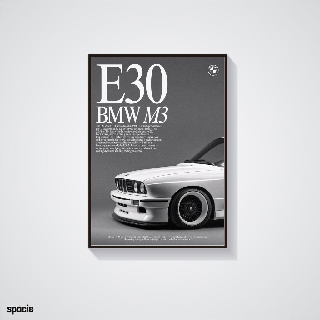 BMW M3 E30 - Car Posters Collection