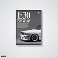 BMW M3 E30 - Car Posters Collection