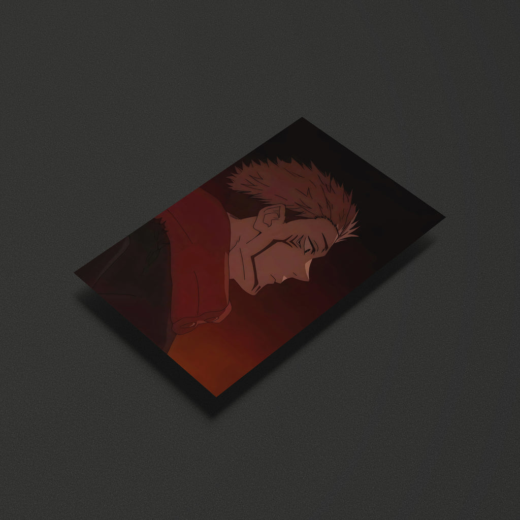 Sukuna Jujutsu Kaisen Anime Poster