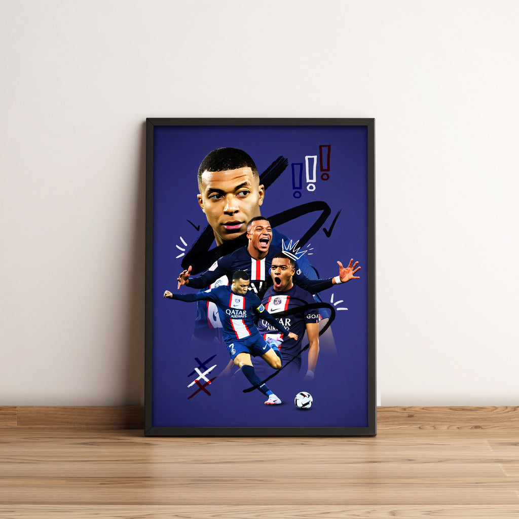 Kylian Mbappe Poster - Football Poster