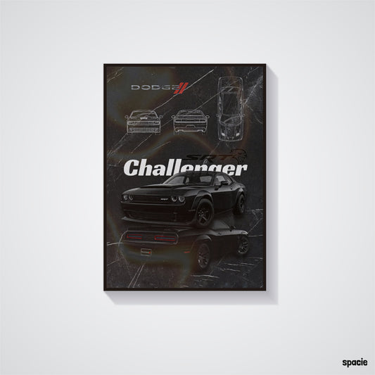Dodge challenger - Muscle Car Poster