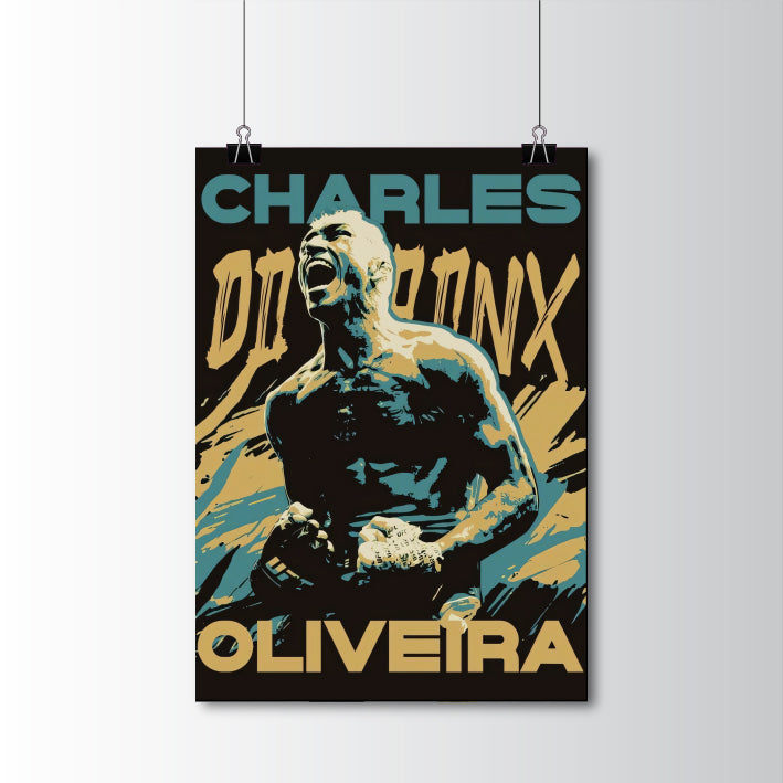 Charles Oliveira UFC Fighter Poster