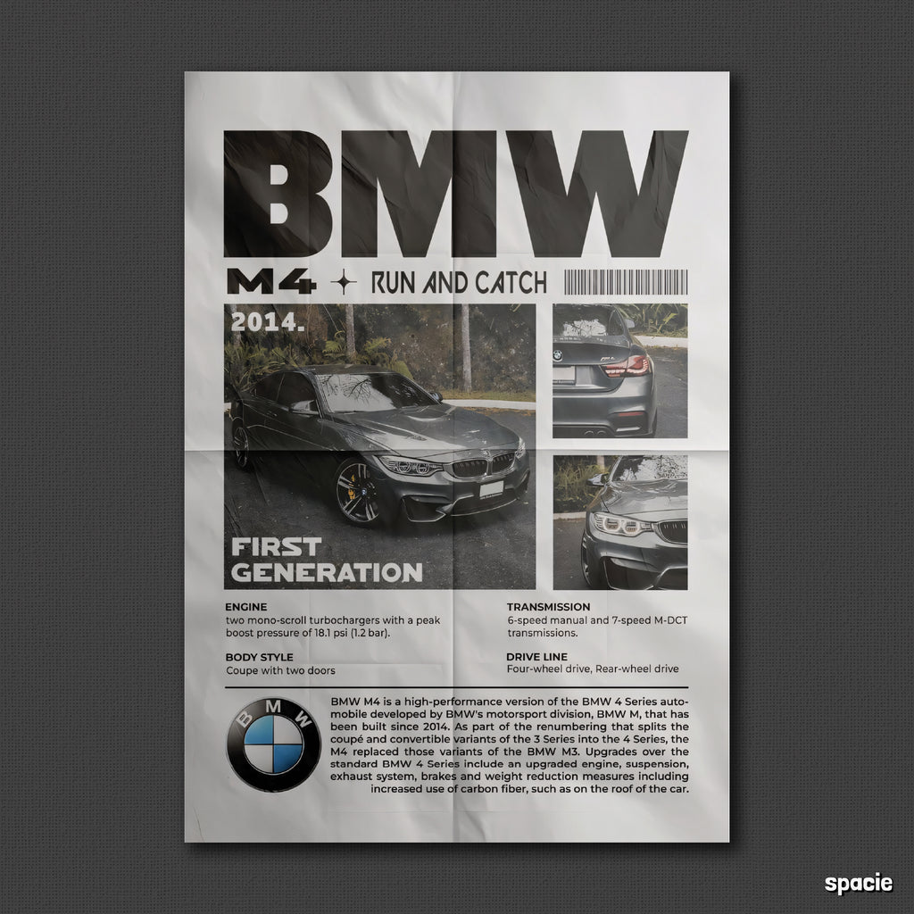 BMW M4 - Car Posters Collection