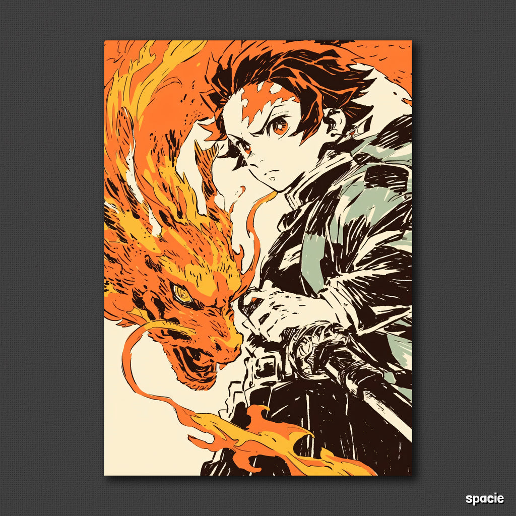 Tanjiro Kamado - Demon Slayer - Anime Poster
