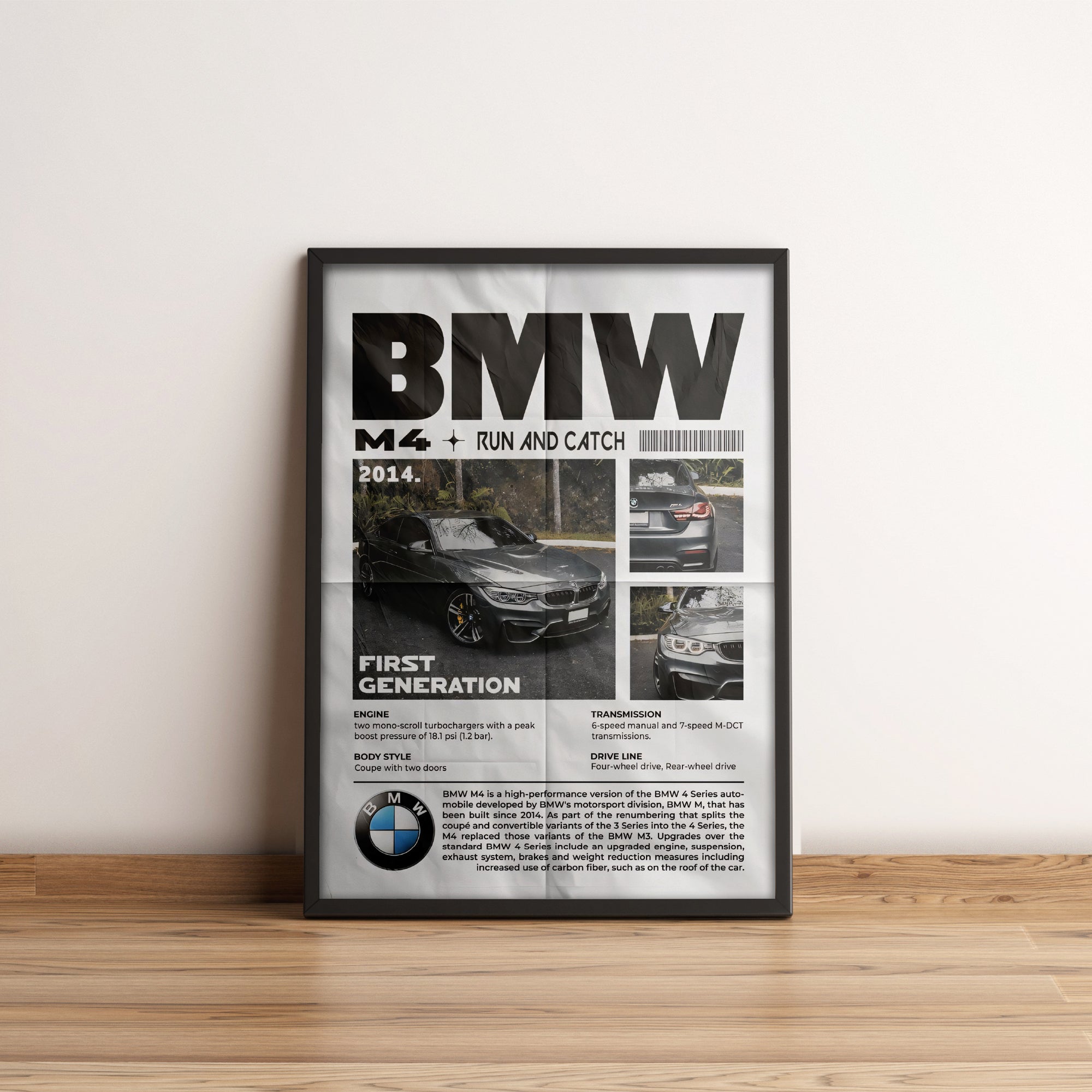 BMW M4 - Car Posters Collection