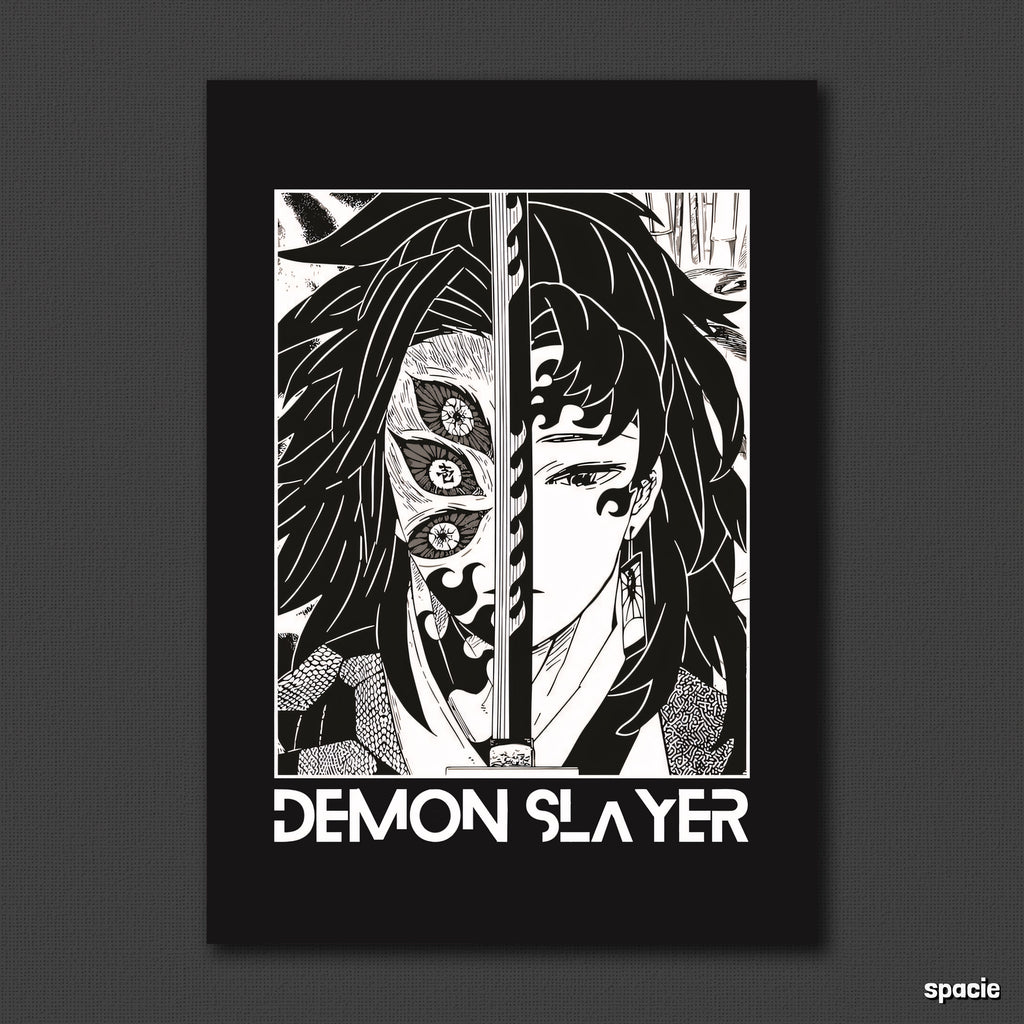 Kokushibo and Yoriichi - Demon Slayer - Anime Poster