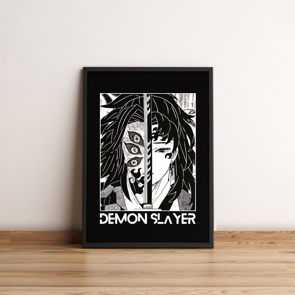 Kokushibo and Yoriichi - Demon Slayer - Anime Poster